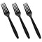 Smarty Had A Party Black Plastic Disposable Forks (1000 Forks), 1000PK 420F-BK-CASE - alternate 2